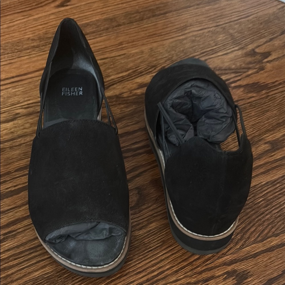 Eileen Fisher Black Sandals
